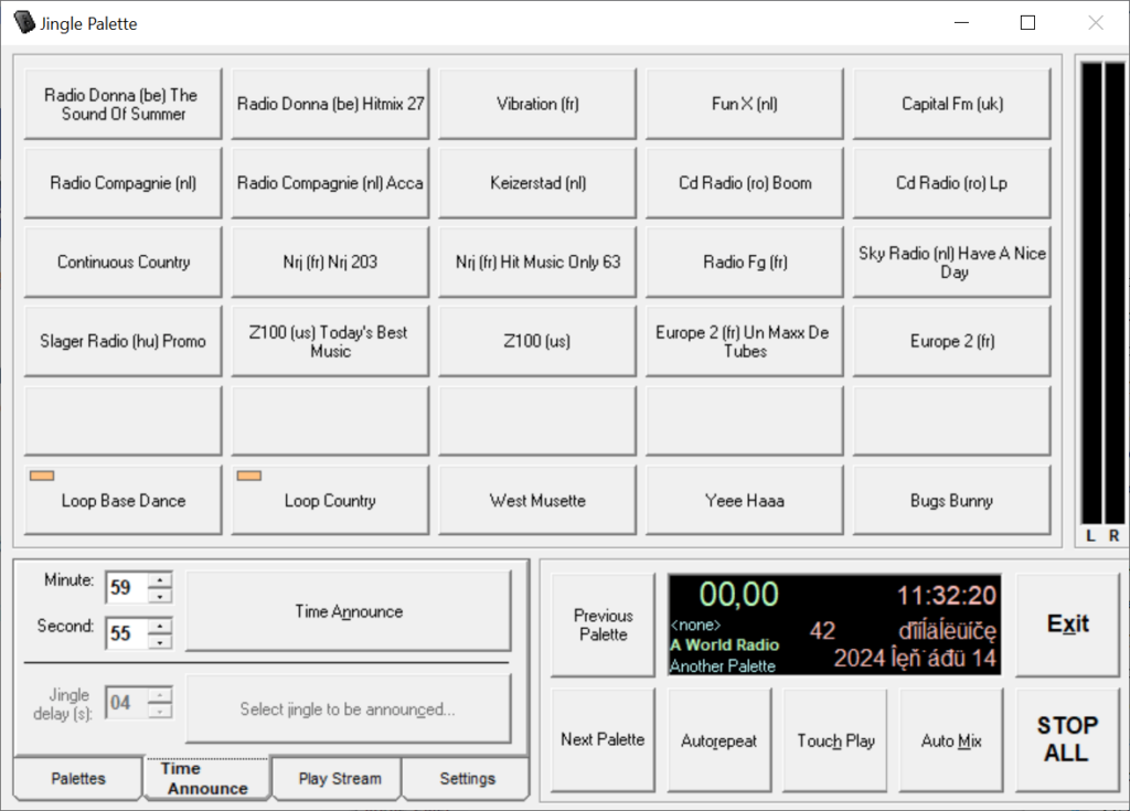 Jingle Palette Personal dashboard