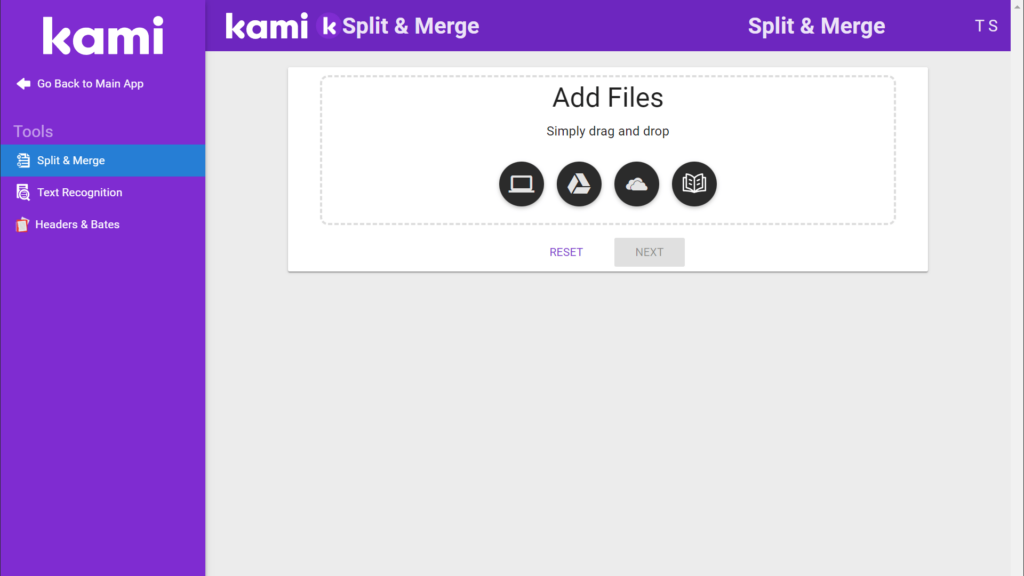 Kami Document handling