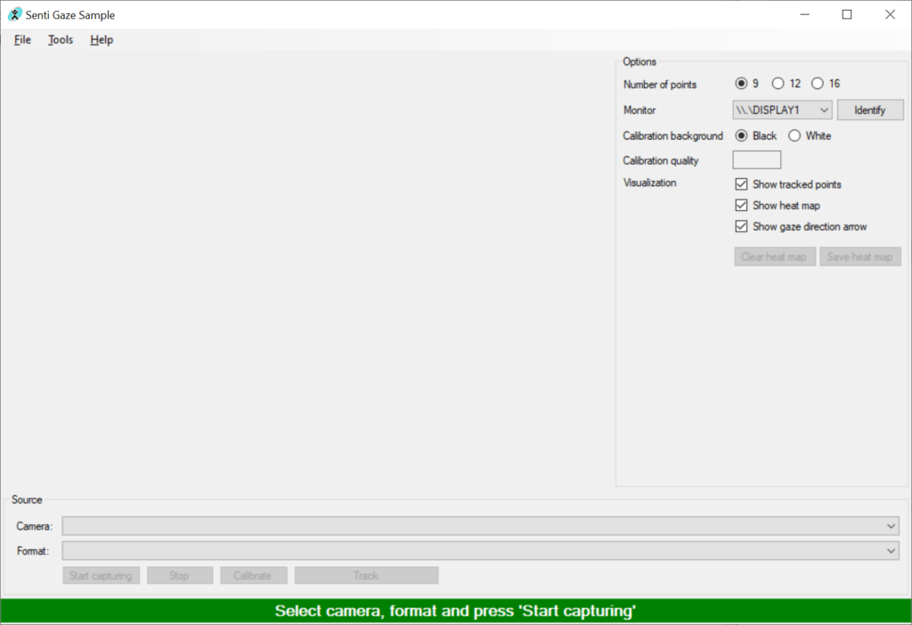 SentiGaze SDK Calibration parameters