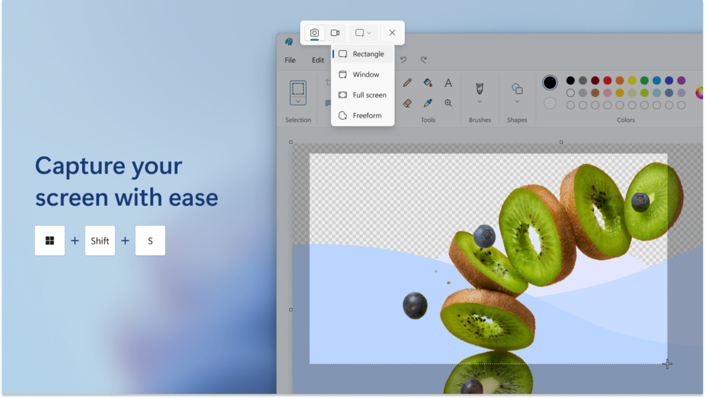 Snipping Tool Capture modes