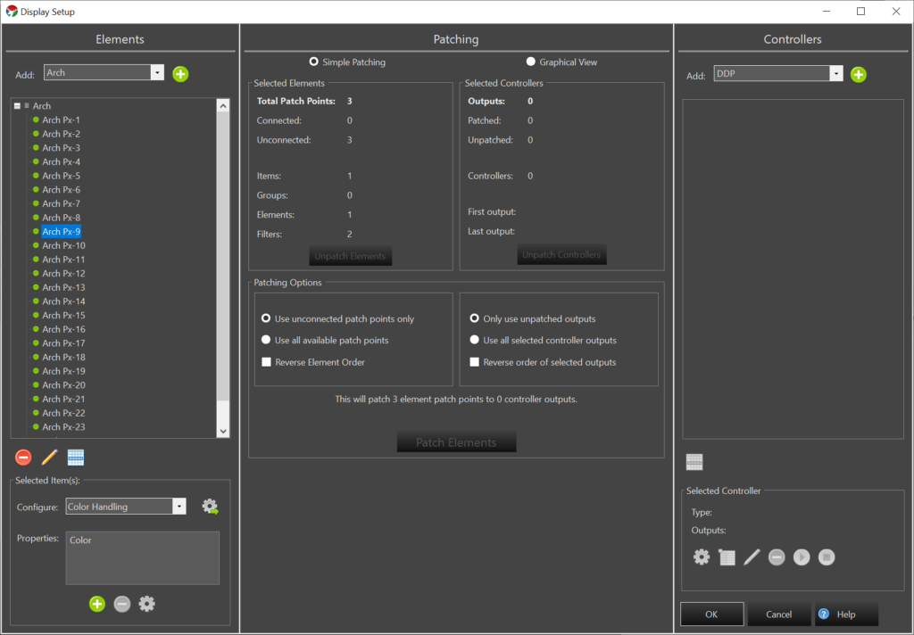 Vixen Patching options