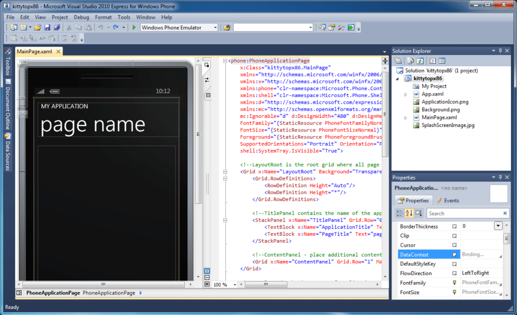 Windows Phone SDK Code editor