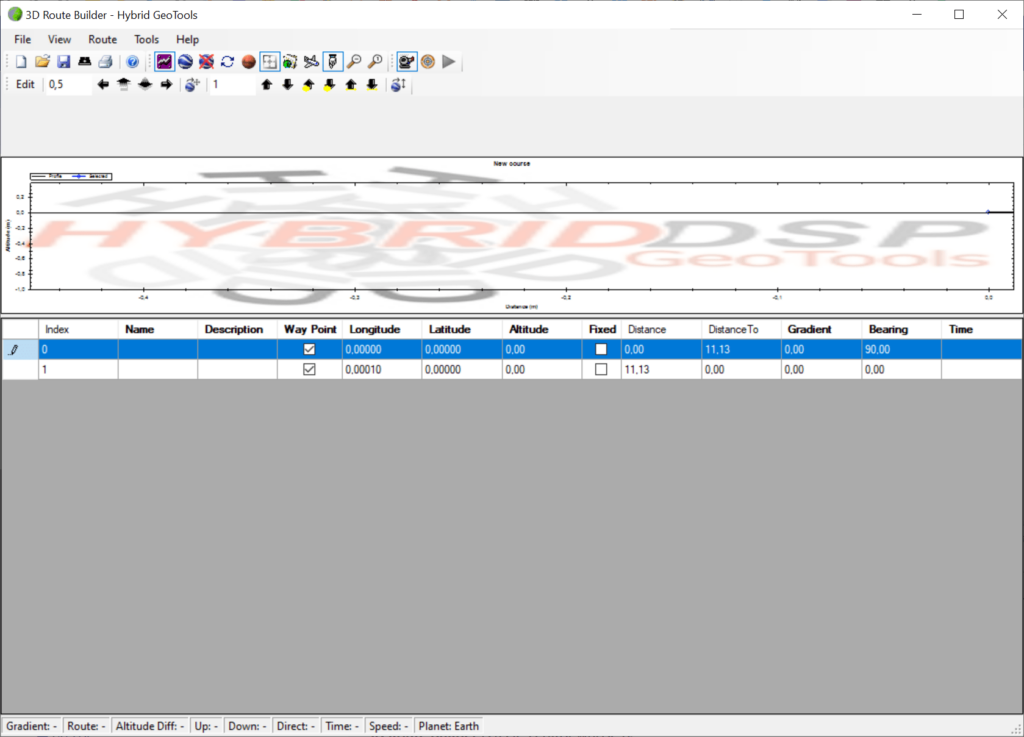 3D Route Builder Waypoints