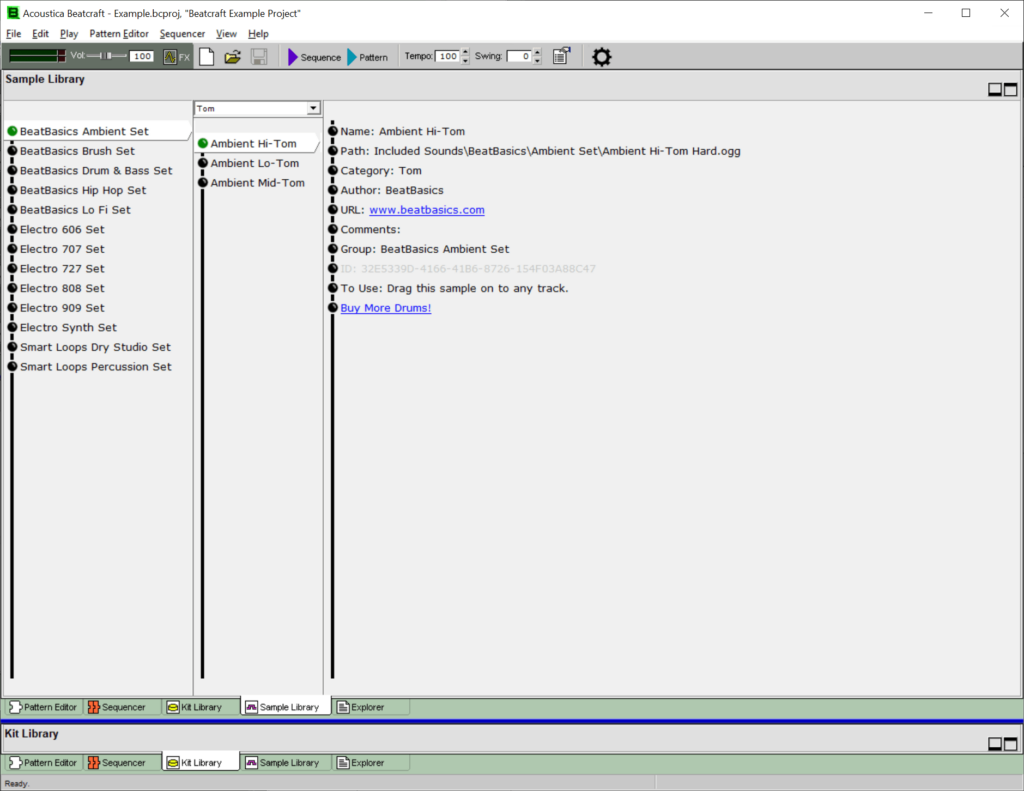 Acoustica Beatcraft Sample library