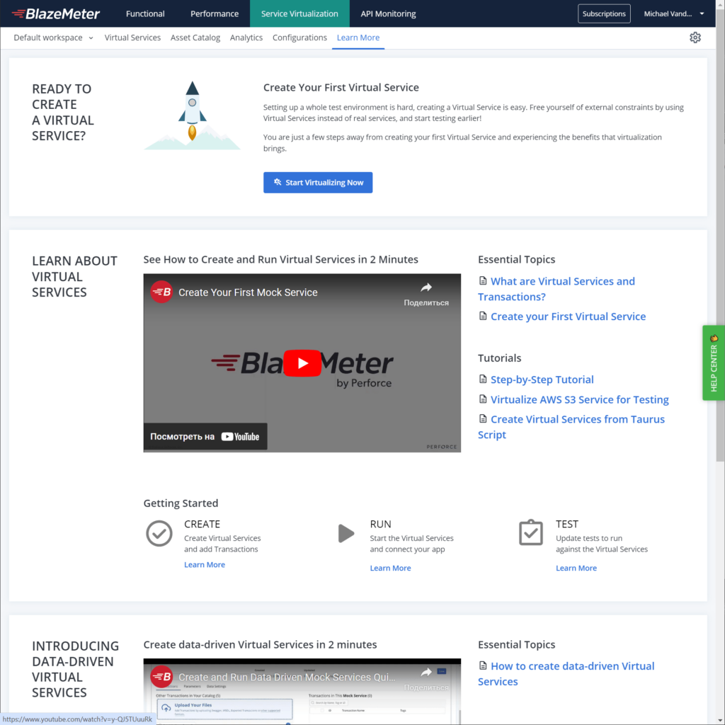 BlazeMeter Service virtualization