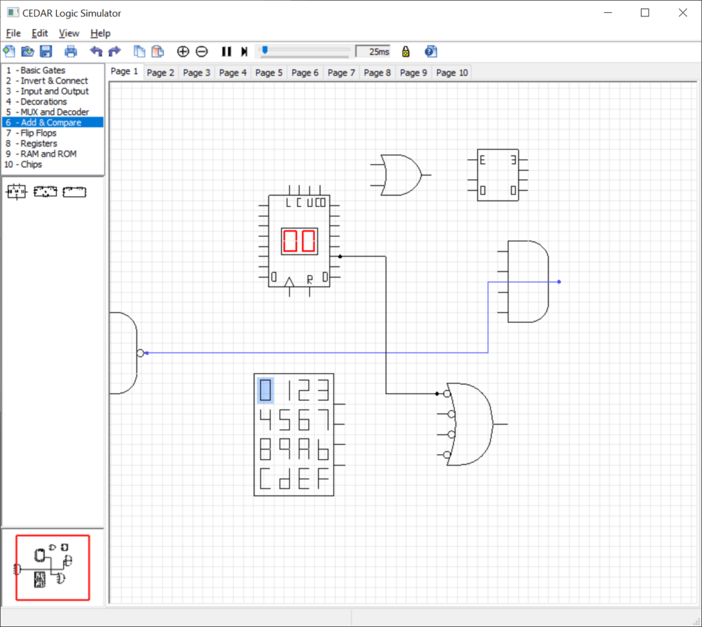 CEDAR Logic Simulator Circuit design