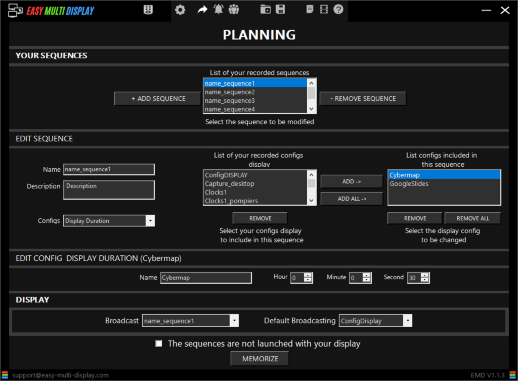 Easy Multi Display Planning capabiltiies