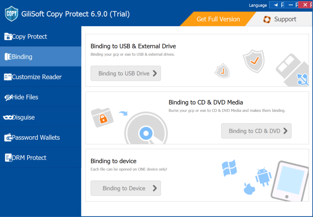 Gilisoft Copy Protect Device binding