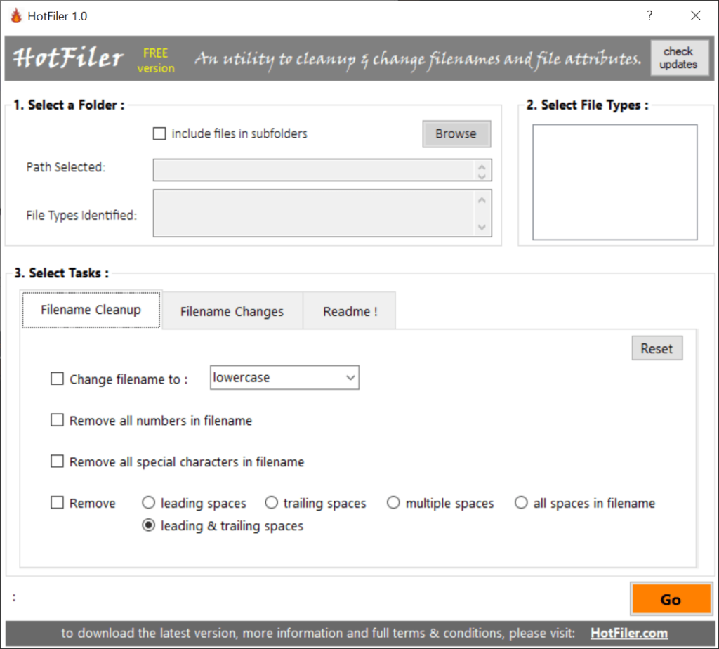 HotFiler Filename cleanup