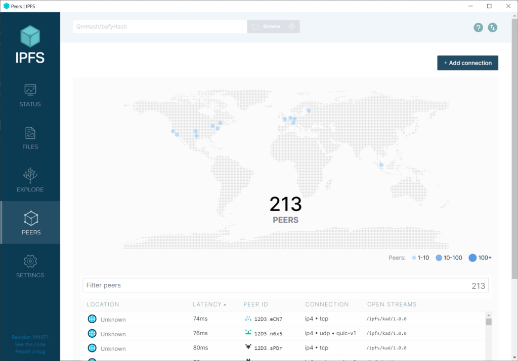 IPFS Global peers