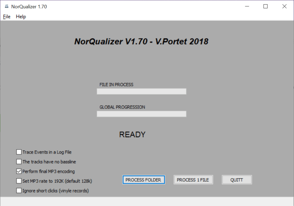 NorQualizer Audio settings