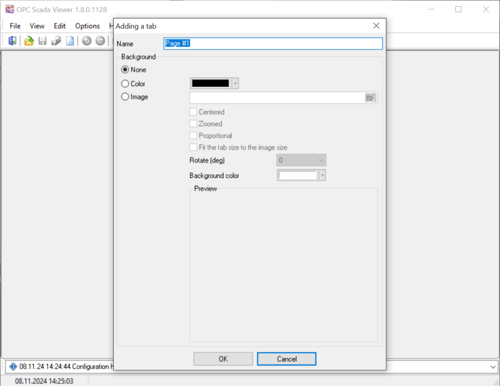 OPC Scada Viewer Adding a new tab