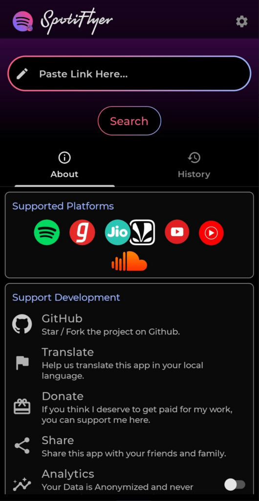 SpotiFlyer Supported platforms