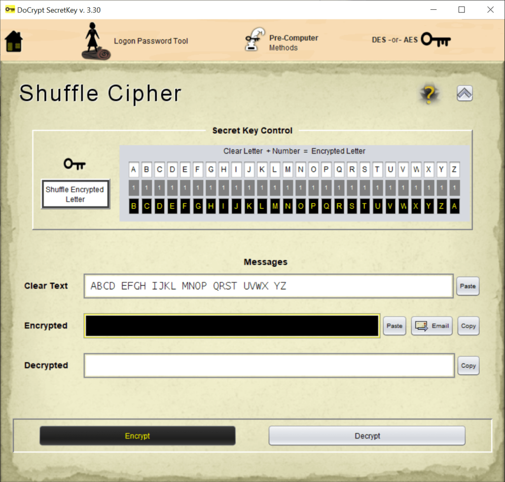 DoCrypt Cipher description