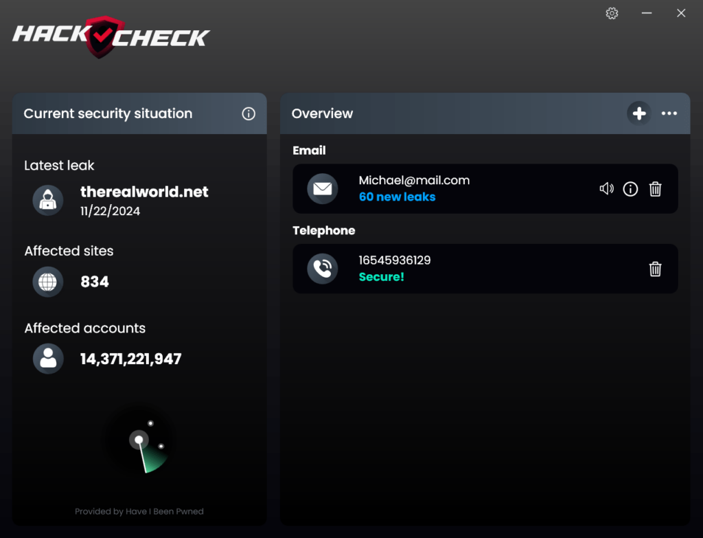 HackCheck Security overview