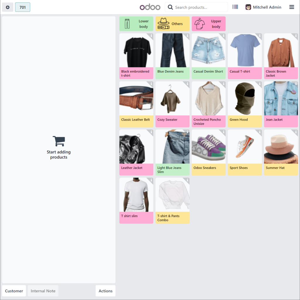 Odoo Inventory management