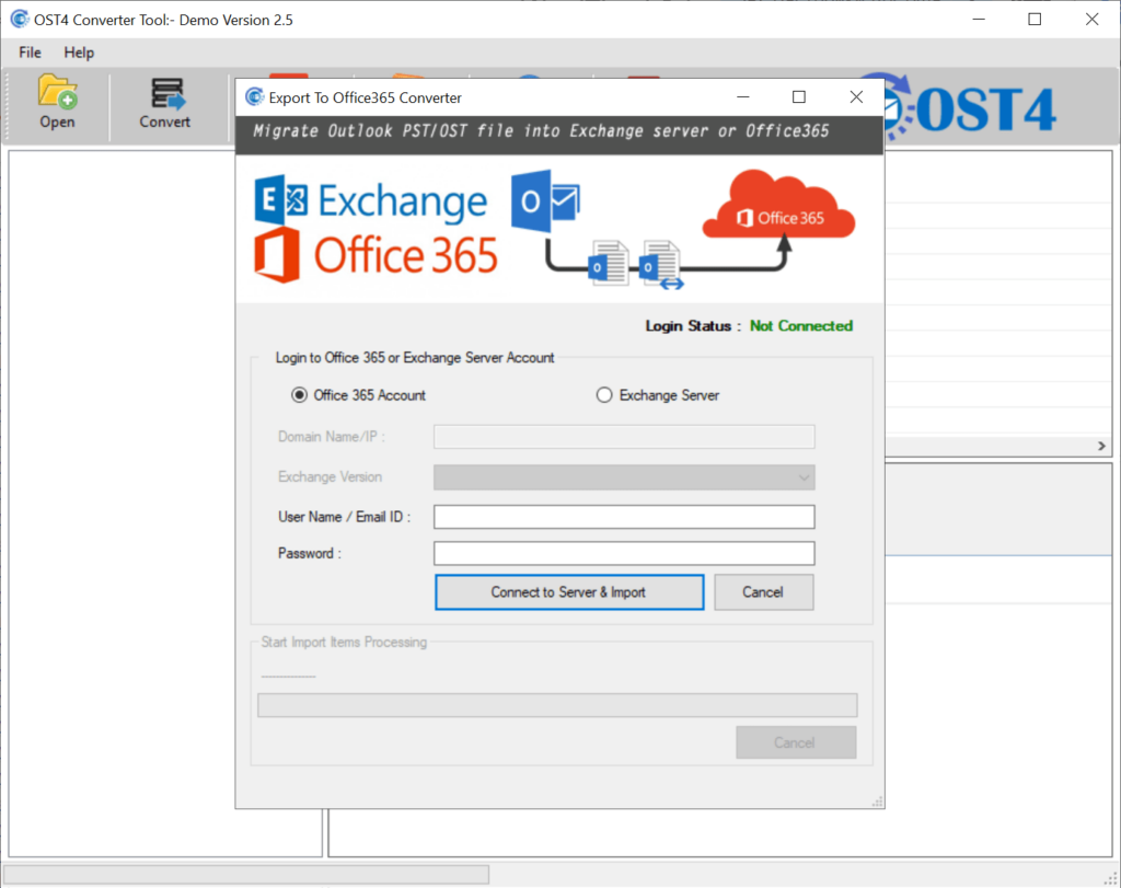 OST4 Converter Tools Office 365 integration