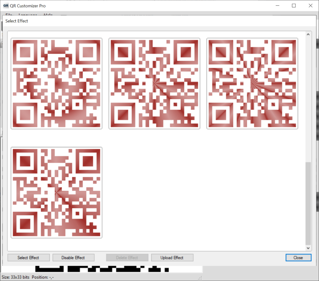 QR Customizer Pro Background effects