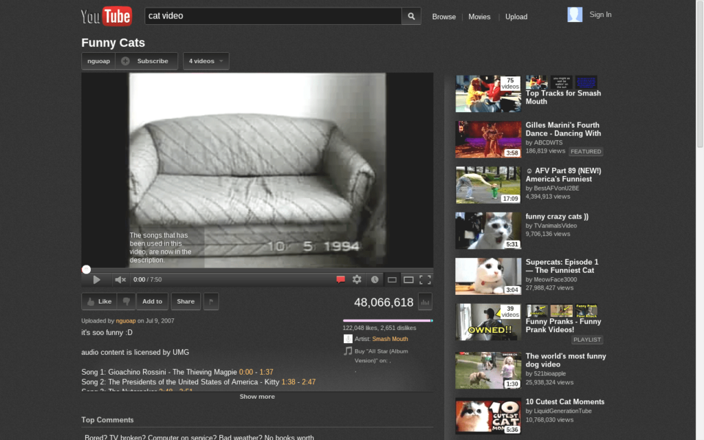 Hacker Vision Modified YouTube interface