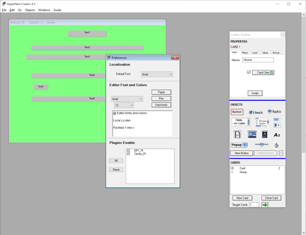 HyperNext Studio General parameters