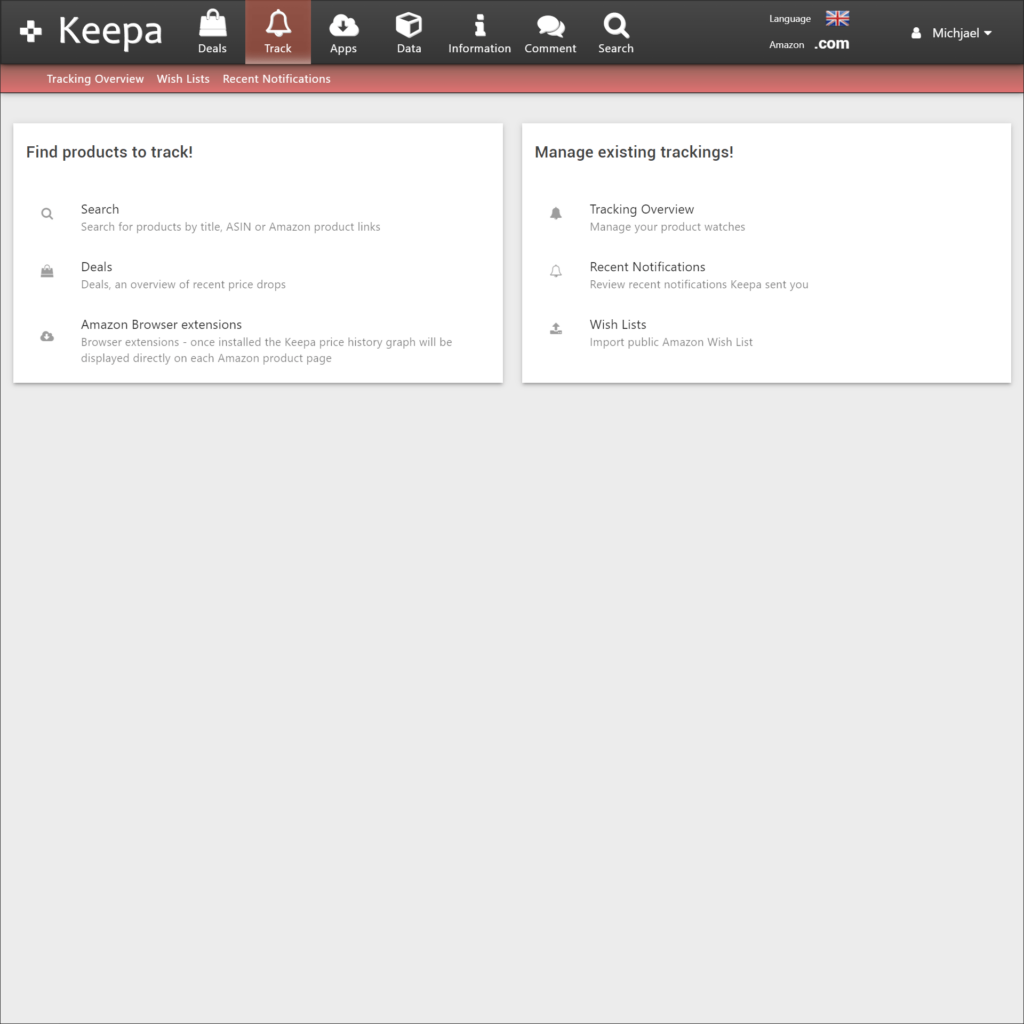 Keepa Product tracking
