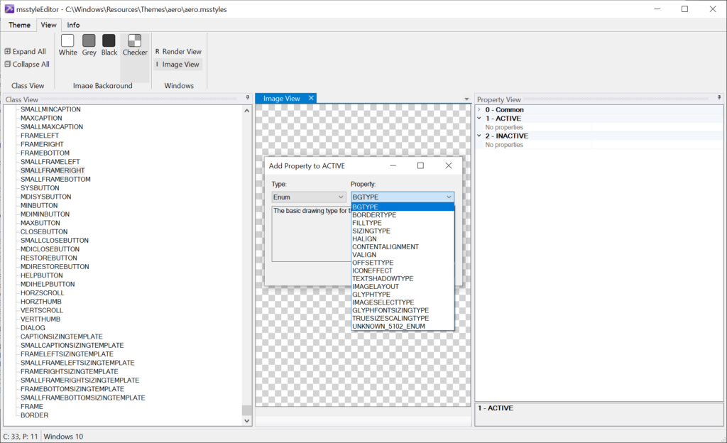 msstyleEditor Adding new properties