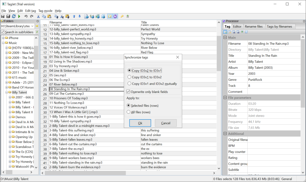 TagJet Tag synchronization