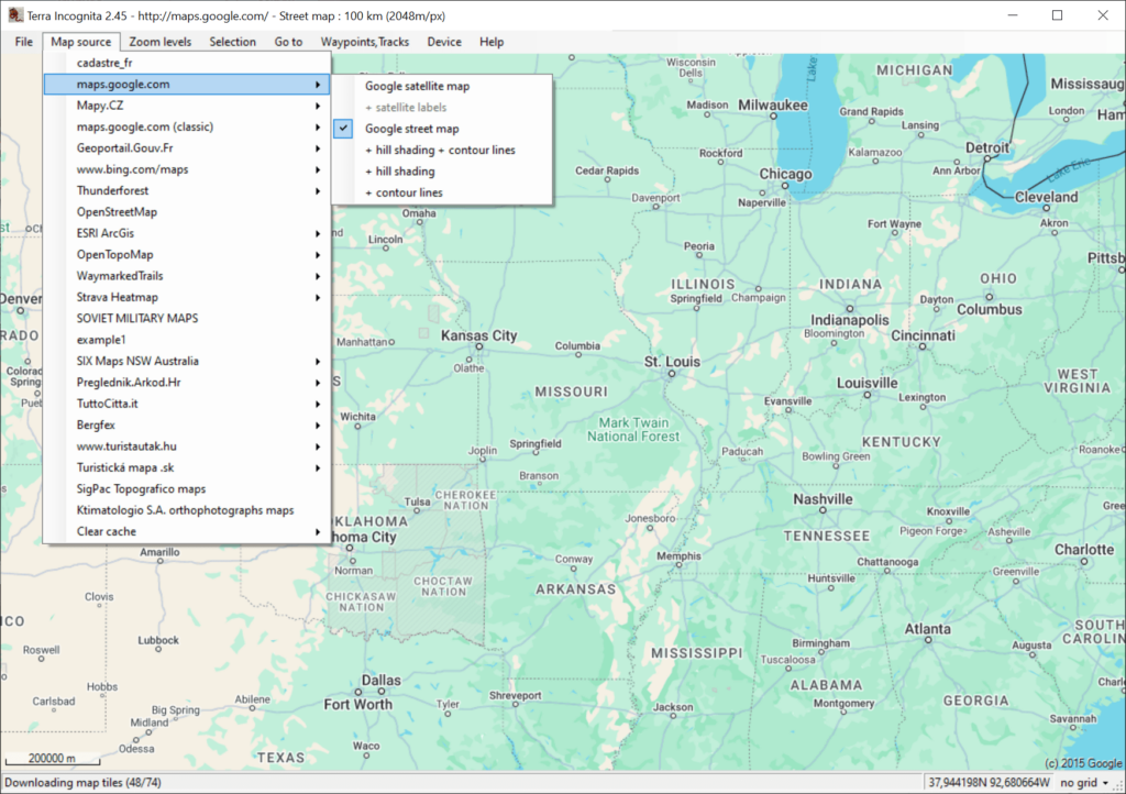 Terra Incognita Map sources